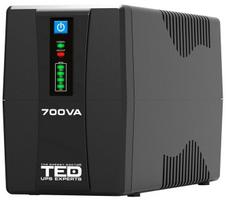 700VA 400W UPS Line Interactive – LED ekranas – 2 išėjimai | Akumuliatorius 12V-7Ah