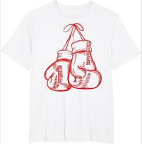 Funny Birthday Gift Retro Love Red Boxing Gloves Gifts Boxer Gift T-Shirt Men Clothing Streetwear Graphic T Shirts Harajuku M