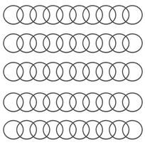 Guminiai pavaros dirželiai 1 mm patefonams, kasetiniams grotuvams, magnetofonams 25/27/28/30 mm skersmens 50 vnt.