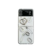 Love Paper Clip Phone Case for Samsung Zflip6 Flip Style Folding Screen Zfold5 Niche Men's and Women's New Models For  Samsung ZFlip3