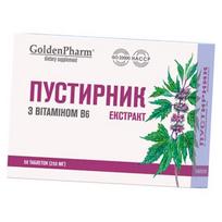 Paprastosios sukatžolės ekstraktas su B6, Motherwort Extract with vitamin B6, Golden Pharm  50tab (71519022) 50tab