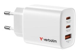 Verbatim GaN III Essentials Charger 3 Port 65W USB-A/C white (32353)