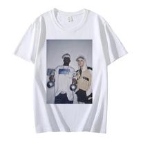50 Centų marškinėliai vyrams grafiniai marškinėliai madingi Hip Hop Harajuku vyriški grynos medvilnės didelio dydžio klasikiniai vyriški S