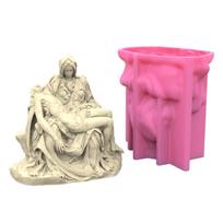 Pieta silikoninė forma aromaterapijos žvakių forma graikų romėnų statula gipso formos muilo žvakių gamybai namų dekoras 1