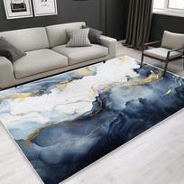 Modernus abstraktus kilimas svetainei Nordic Gold apdaila Namų Tapis Neslystantys plaunami kilimai miegamajam Ins grindų kilimėlis 60*90cm
