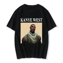 Juokingi Kanye West moteriški marškinėliai Moteriški vintažiniai Hip Hop Rap stiliaus marškinėliai Vyrams Moterims trumpomis rankovėmis marškinėliai Streetwear Oversized S