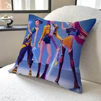 KPop Demon Hunters Pillow Gift Home Office Decoration Pillow Bedroom Sofa Car Cushion CoverPillow Case 12x12Inch