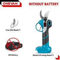 ONEVAN 30mm Akumuliatorinės elektrinės genėjimo žirklės, bešepetėlinės, sodo elektrinis įrankis Makita baterijos kaiščiui Without Battery