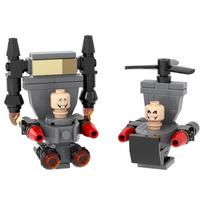MOOXI Skibidi Toilet Man Vs Monitor 435Pcs MOC Bricks Toilet Corps Set Game Building Blocks Toys For Kids Birthday Gifts MOC1373