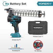 YOFIDRA 15000PSI 103Mpa Elektrinis tepalo pistoletas Aukšto slėgio tepalinės alyvos purškimo mašina Tepalo pistoletas, skirtas Makita 18V akumuliatoriui Pin Without Battery