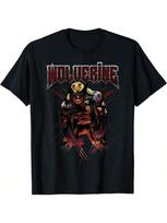 Marvels X-Mens Wolverine Epoksidinis Regeneracinis Uolienos Marškinėliai Marškinėliai S