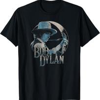 Bob Dylan - Gitara 1975 Marškinėliai_1 S juoda