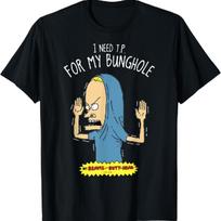 Beavis ir Butt-Head Man reikia tualetinio popieriaus. Mano Anusui Marškinėliai_1 S juoda