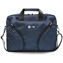 BMW Nylon Tote Bag with Pockets  AND  Metal Logo, 16", Grenadine