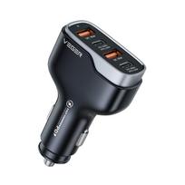 VEGER automobilių įkroviklis 2 x USB A + 2 x Type C PD QC 3A 66W CC53-2A2C juodas