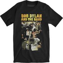 Bob Dylan Vyriški marškinėliai Basement Tapes Slim Fit Juodi S juoda