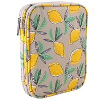 Crochet Hook Case Yellow Lemon Storage Bag Knitting Needle Carrying Bag Storage Case Double Organiser Bag for Crocheting 1