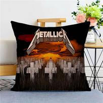 M-Metallica Pagalvės užvalkalas Poliesteris Sofos pagalvės Dekoratyvinės mesti pagalvės Namų dekoravimas Pagalvės užvalkalas 12x12Inch