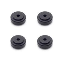 4 vnt. Tvirtas neslystantis guminis pagrindas Garsiakalbių kojelės Pagalvėlė Vibraciją slopinanti pagalvėlė HiFi stiprintuvų sistemoms 20x9mm Dydis juoda