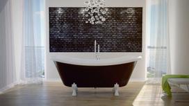 Vonia Besco Amelia B&W 190, Black/White+White, su sifonu Klik-klak Chrome