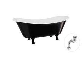 Vonia Besco Amelia B&W 190, Black/White+Black, su sifonu Klik-klak Chrome