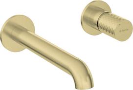 Potinkinis praustuvo maišytuvas Deante Silia Hexa BHS_R54L, Brushed gold