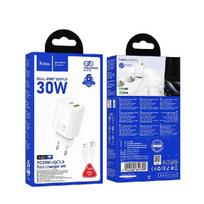 Įkroviklis HOCO N63 + "USB-C (Type-C) to Lightning Cable" (1xUSB-C 1xUSB 30W) baltas