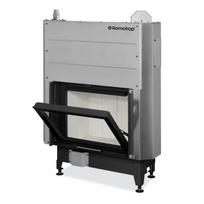 Plieninis židinio ugniakuras Romotop KV HEAT H3LE01 66.50, šviesi pakura IGN su pakeliamomis durimis