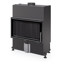 Plieninis židinio ugniakuras Romotop HEAT 4G 70.44.16, H4P 16 juoda pakura IGN