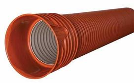 Wavin Briaunotas 200/173 x 3000 mm PP vamzdis su mova, SN8, be guminio žiedo