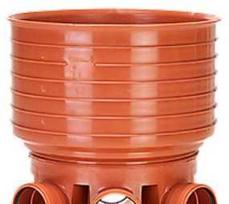 Valymo-apžiūros šulinys 315-160 mm T2 - tiesus srautas ir H+V įvadas. Uponor PP