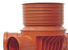 Valymo-apžiūros šulinys 315-110 mm T4 - tiesus srautas ir vandens įvadas. Uponor PP