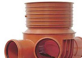 Valymo-apžiūros šulinys 315-160 mm T3 - tiesus srautas ir kairysis įvadas. Uponor PP