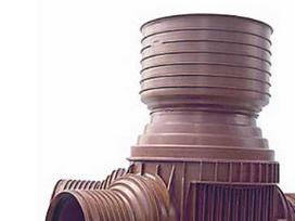 Valymo-apžiūros šulinys 425-110 mm T4 - tiesus srautas ir vandens įvadas. Uponor PP