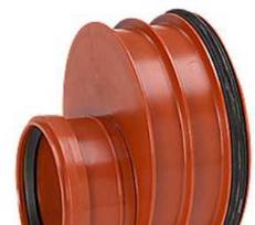 Uponor Dviguba/Rib2 250 x 160 mm PP redukcija, guminė juosta