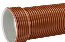 Uponor PP kanalizacijos vamzdis 250x3000 mm SN8 - Ultra Rib 2. EN13476