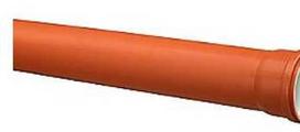 Kaczmarek Malewo Spolka Jawna EUR „Kaczmarek“ 110 x 3000 mm PVC kanalizacijos vamzdis, su plienu, S SN8 klasė, EN 1401