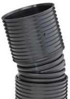 Uponor IQ lenktas siūlas 15gr 400mm - juodas PP SN8 su 2 įvorėmis