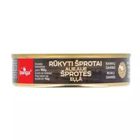 Rūkyti šprotai aliejuje BANGA, 160 g