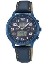 ETT Eco Tech Time EGS-11734-32L Mens Watch Solar Drive Radio-controlled 48mm 10ATM - Laikrodis vyrams