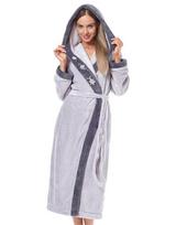Chalatas moterims Grey Flower, pilkas, XXXL/172