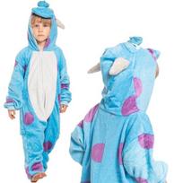 Vaikiška Pižama Kigurumi Vaikiškas Kostiumas Sulivano Mėlynas 125-135 Cm, 125-135 cm