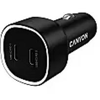 Canyon car charger OnDrive 60 PD 60W 2xUSB-C Black CNE-CCABR3CC