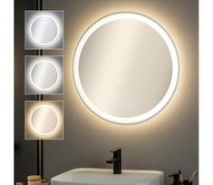 Brilagi-LED dimeriuojamas vonios veidrodis su šildymu ir LED apšvietimu AVA ECO LED/11,5W/230V skersm. 60 cm IP44