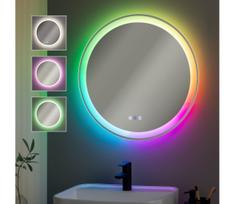 Brilagi- LED RGBW su dimeriu, šildomas veidrodis su apšvietimu AVA PRO LED/18W/230V pr. 60 cm IP44