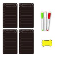 Šaldytuvo magnetinė lentelė žinutėms Magnetinė lentelė Memoboard Magnetinis rašymo lapelis maisto prekių sąrašui