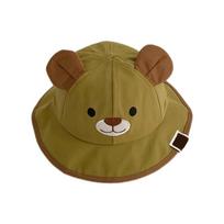 Comfortable Bucket Hat for Baby Lovely Bear Ears Kids Basin Hat Spring Summer Toddlers Fisherman Caps Windproof avokadas/žalia