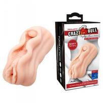 Masturbatorius Crazy Bull Ava Realistic Vagina Masturbator, smėlio spalvos