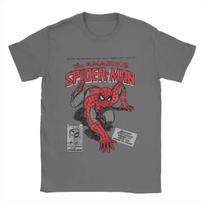 Žmogus-voras Spiderman Filmo Retro Komiksų Vyriški Marškinėliai Kūrybiški Marškinėliai Apvalia Kaklo Marškinėliai 100% Medvilnė Gimtadienio Dovana Viršutiniai Marškinėliai#Spalva(4) S juoda