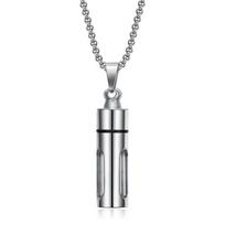 Clear Tube Perfume Bottle Necklace Diffuser Necklace Pendant Perfume Necklace Cylinde Tube for Memorial Jewelry Gift